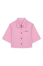 Хлопковая рубашка MSGM Kids