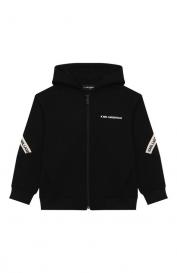 Хлопковая толстовка KARL LAGERFELD KIDS