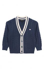 Хлопковый кардиган Emporio Armani