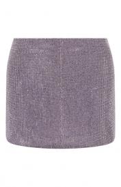 Юбка с отделкой стразами SELF-PORTRAIT