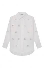 Хлопковая рубашка MSGM Kids