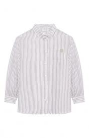 Рубашка из хлопка и шелка Eleventy