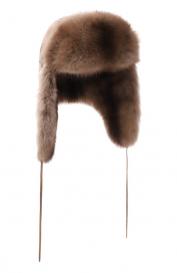 Меховая шапка-ушанка из соболя и каракульчи FurLand