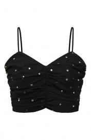 Топ с отделкой стразами Pinko