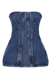 Джинсовый топ-корсет AGOLDE