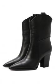 Кожаные ботильоны Santoni