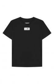 Хлопковая футболка mm6