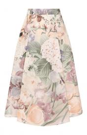 Юбка из хлопка и шелка Colombo