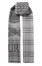Шарф из шерсти и шелка Burberry