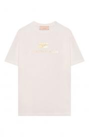 Хлопковая футболка Elisabetta Franchi la mia bambina