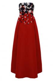 Шелковое платье Oscar de la Renta