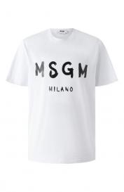 Хлопковая футболка MSGM