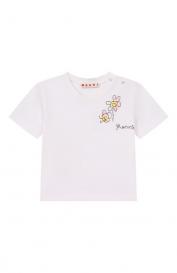 Хлопковая футболка Marni
