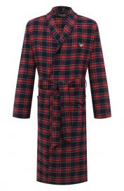 Хлопковый халат Emporio Armani