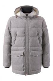 Шерстяной пуховик Brunello Cucinelli
