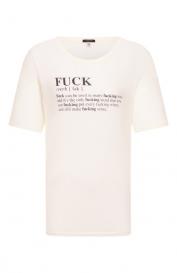 Футболка из хлопка и кашемира R13