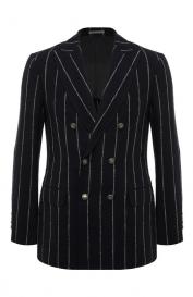 Пиджак изо льна и шерсти Brunello Cucinelli