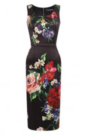 Атласное платье Dolce&Gabbana