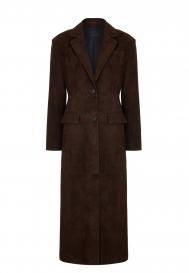 Замшевое пальто THE REAL BASE