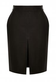 кожаная миди юбка THE REAL BASE