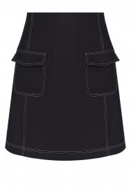 Мини юбка с контрасной строчкой "Lucia" AZUR