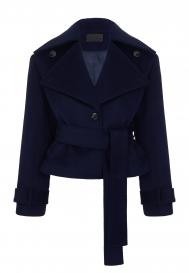 Короткое пальто из шерсти THE REAL BASE