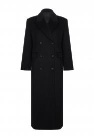 Длинное пальто макси из шерсти THE REAL BASE