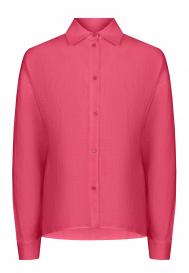 Льняная рубашка свободного кроя "Clemence" AZUR