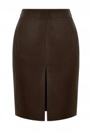 кожаная миди юбка THE REAL BASE