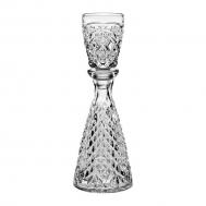 Графин с рюмкой  Эгоист CRYSTAL BOHEMIA