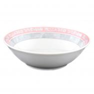 Салатник  Яна Серый мрамор с розовым кантом 13 см Thun 1794