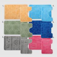 Набор ковриков двойной  в ассортименте Zalel