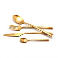 Набор столовых приборов  MEZZO GOLD 9302 24 предмета матовый Cutipol