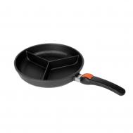 Сковорода трехсекционная  titanium 2000 28 см SKK