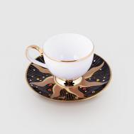 Пара кофейная  Дэй Блэк с кристаллами Swarovski Hankook/Prouna