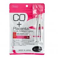 Маска для лица  CO и Placenta facial Essence Mask 7 шт JAPAN GALS