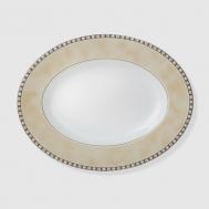 Блюдо овальное  Беж Физэр 23 см Hankook/Prouna