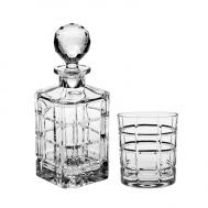 Набор для виски  Штоф 800 мл + 6 стаканов 320 мл (990/99999/9/11182/649-709) Crystalite Bohemia