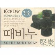 Скраб-мыло  Rice Day Древесный уголь 100 г CJ Lion