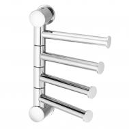 Держатель полотенец 4-е рога, короткие Wasserkraft