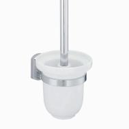Щетка для унитаза подвесная  матовая с серебряным (3027) Wasserkraft