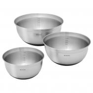 Набор салатников  Matt Steel 3 шт 1/1,6/3 л Brabantia