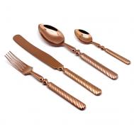 Набор столовых приборов   Sobor Copper PVD 6 персон 24 предмета Herdmar