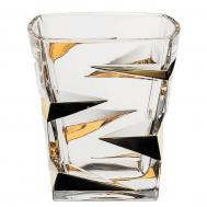 Набор стак для виски zig zag gold 6*300мл  (990/21804/0/72231/300-609) CRYSTAL BOHEMIA