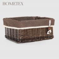 Корзина для хранения  Коричневая 17х42х30 см Hometex
