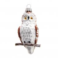 Игрушка елочная  int Сова 8 см Krebs