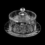 Тарелка для сыра  Tulip с крышкой 23 см CRYSTAL BOHEMIA