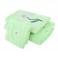 Полотенца набор 3шт  РОМАШКА-ГТ / САЛАТОВЫЙ Grand textile