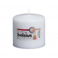 Свеча  цилиндрическая белого цвета, 10х10 см Bolsius