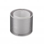 Абажур двойной, цилиндр серый е14, h=130mm, d150 mm, кольцо нижнее VITALUCE
